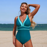 Sexy One-Piece Women Swimsuit 2026 Push Up Plus Size Swimwear Tummy Control Monokini Swimming Beach Wear Vintage Bathing Suit