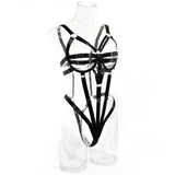 Women Sexy Pu Leather Full Body Harness Belt Waist Corset Belt Bondage Bdsm Bodysuit Gothic Fetish Exotic Clothing
