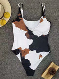 Sexy Printed one piece swimsuit Women monokini High cut swimwear Female Sexy bathing suit swimming suit for women Swim bodysuit