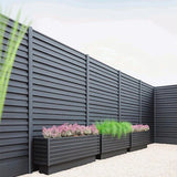 Outdoor Aluminum Louver Fence Panels Modern Privacy Security Fence