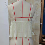 Summer Black Lace Camisole for Women Sleeveless Spaghetti Strap Polka Dot Cami Tops for Party Club Night Out Casual Wear