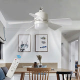 1/2Pack 30W Ceiling Fan Lights with Remote Control Dimming LED Fan Light E27 Base Suitable  for Living Room Kitchen Study Garage