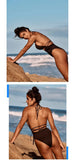 2026 New One Piece Swimsuit Swimwear Women Sexy Black Hollow Halter Straps Backless Solid Bathing Suit Beachwear Banadores Mujer