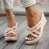 New Women Fashion Wedge Sandals Casual Platform Sandals Trend Thick Sole High Heel Shoes for Women