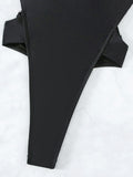 New Long Sleeve G String Diamond Bikini Female Backless Swimwear One Piece Swimsuit Women Monokini Sexy Bather Bathing Suit Swim