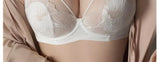 MOYISU French Pure Desire Sexy Rabbit Ears Cup Ultra-thin Underwear Women's Big Breasts Show Small Anti-sag Bra Cover Summer