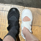2026 Brand Design Plus Size 44 Fashion Unisex Sneakers Sandals for Women Chic Black Leisure Comfy Walking Casual Shoes for Men