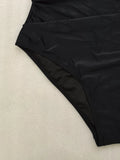 2026 Mesh Swimsuit Women One Piece Black Strappy Large Plus Big Size Swimwear Female Bathers Bathing Swimming Swim Suit 0XL-5XL