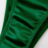 New Sexy Bandeau Strapless Bikini Female Swimsuit Women Swimwear Two-pieces Bikini set Padded Bather Bathing Suit Swim V4647D