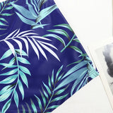 Women Two Pieces Vintage Print Rash Guard Swimwear Long Sleeve Shirt Shorts Surf Top Retro Print Running Shirt Split Swimsuit