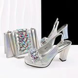 doershow  Lastest Italian Design Fashion Style Ladies Shoes with Matching Bag Set 2025 Nigerian Shoes and Bag Set HFG1-2