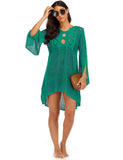 Sexy Cover Up Bikini Women Swimsuit Cover-up Beach Bathing Suit Beach Wear Knitting Swimwear Mesh Beach Dress Tunic Robe