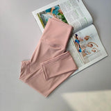 Women's High-Waist Yoga Exercise Pants Tight Fitting High Elasticity Gauntlet Line Nude Feeling Hip Lifting Gym Trousers