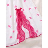 V-neck Luxury Pajama Set With Thong Women Nightgown For Sleeping Hot Femme Sleepwear Summer Sleeveless Sleep Dress Holiday Gifts