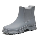 Rain Boots Women Garden Galoshes Waterproof Rubber Chelsea Boot Female Non-slip Rainshoes Fishing Water Shoes Botas Lluvia Mujer