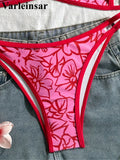 S - XL 2026 Sexy Printed High Leg Cut Bikini Female Swimsuit Women Swimwear Two-Pieces Bikini Set Bather Bathing Suit Swim V8037
