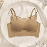 French Style Seamless Bra Wireless Comfort Support Drooping Breasts Shaping Underwear No Underwire Everyday Bra S-XL 32-38 AB