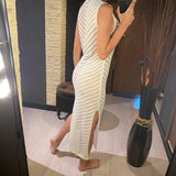 Hollow Out Sleeveless Crochet Knitted Tunic Beach Cover Up Cover-ups Mini Beach Dress Beach Wear Beachwear Female Women V6745