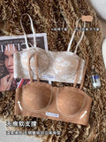 MOYISU Parisian Lace Bra Women Strapless Summer Push Up Small Bust Multiway Wear Bandeau Bralette UK Ship Fashion Top Bestseller