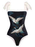 2026 String One Piece Swimsuit & Vent Skirt Padded Sexy Swimwear Women Bathing Suit Female Swimming Summer Beachwear Bodysuit