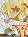 3 Pieces Brazilian Thong Bikinis 2026 Women Trikini Swimwear Female Halter Triangle Swimsuit & Tops Bathing Swimming Swim Suit