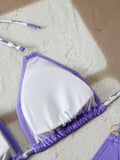 Triangle Halter Thong Bikinis 2026 Women Sexy Swimsuit Ring String Swimwear Female Bathers Bathing Swimming Swim Suit Beachwear