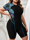 2026 Large Plus Size Swimsuit Women One Piece Printed Sporty Swimwear Female Bathers Bathing Swimming Swim Suit Beachwear