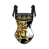 2026 High Quality Double-sided Printed Push Up Women Bikini Set Printed Strappy Bandage Swimwear Brazilian Biquini Bathing Suit