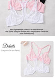 3-Piece Plus Size Lingerie With Lace Front Buttons For Women Brassiere  Adjustable Underwear Comfort And Breathability Bra