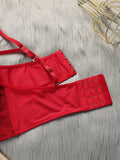 Women's sexy sequin bra with steel rims gathered push up straps adjustable close fitting underwear L2538