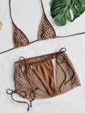 DEKA Tie Side Mini Micro Bikini Set With Skirt Halter Female G-String Thong Swimsuit Women Swimwear Bather Bathing Suit Swim