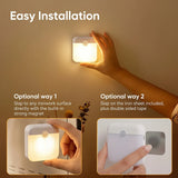 Motion Sensor Light USB Type-C Charging Night Lamp Dimmable White/Warm Light for Bedroom Kitchen Stair Hallway Cupboard Lighting