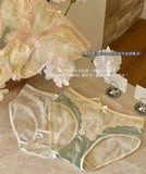 2026 Mid-waist Lace Panties Seamless Soft Mulberry Silk Bottom Crotch Women's Lace Panties Women