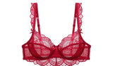 MOYISU 2026 French Lace Bralette Set | A-G Cups Adjustable Lift | Anti-Sag Slimming Bra | Sheer Allure Wire-Free Summer