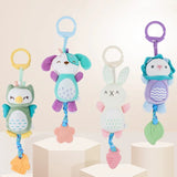 Baby Rattle Toy Soft Animal Sensory Hand Grip Toy
