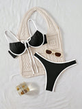 2026 Push Up Bikini Women Tie Front Swimsuit Sexy Underwire Swimwear Female Bathers Bathing Swimming Swim Suit Summer Beachwear