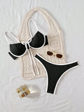 2026 Push Up Bikini Women Tie Front Swimsuit Sexy Underwire Swimwear Female Bathers Bathing Swimming Swim Suit Summer Beachwear