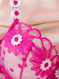 A sexy RoseRed lingerie set, including a daisy-patterned bra and thong, a comfortable family-style women's two-piece ZA825086