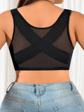 Front button plus size bra easy to put on and take off comfortable bra gathering and lifting casual oversized underwear MR3441