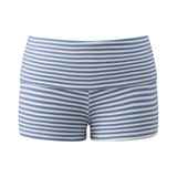 Women's Fold Over Mini Shorts Summer Fashionable Causal High Waist Bodycon Skinny Shorts Striped/Solid Color Short Pants