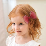 BABY BOWS 2Pcs/lot 4.3inch Big Bows Double Layer Yarn Hair Clips Kids Hair Bangs Accessories Girls Fashion Dress Up Headdress