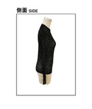 European and American sexy single-layer bra, stand-up collar, mesh bottoming top, women's leopard print inner top