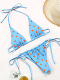 2025 Polka Dot Mini Micro String Bikini Women Swimsuit Female Bikinis Brazilian Swimwear Two Pieces Bikini Set Bathing Suit Swim