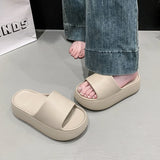 Summer Eva Chunky Platform Slippers Women Comfortable Soft Thick Bottom Sandals Woman 2025 Non Slip Beach Flip Flops Female