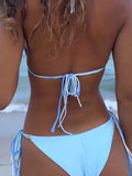 Triangle String Bikini 2026 Women Halter Swimsuit Solid Sexy Swimwear Female Bathers Bathing Swimming Swim Suit Beachwear