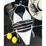 2026 New Wrap Arround Mini Bikini Female Swimwear Women Swimsuit Two-pieces Bikini Set Brazilian Bather Bathing Suit Swim V1229H