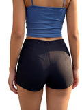 2026 Summer Women Shorts with Pockets Elegant Solid Color Low Rise Slim Fit Mini Shorts for Beach Daily Wear