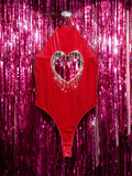 Valentine's Day Hot Girl Sexy Bodysuit Christmas Underwear