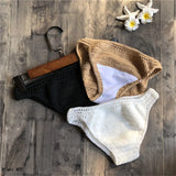 S - XL 9 Colors Crochet Knitted Bikini Bottom Swim Brief Women Swimwear Female Bather Brazilian Tanga Panties Underwear V4195