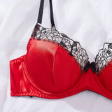 Toucheart Sexy Underwear Lace Patchwork Sissy Slim High Waisted Women Interesting Gather Together Charming Lingerie Intimate Set